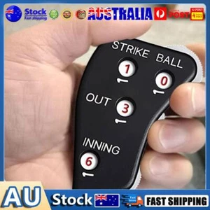 4 Wheel Baseball Umpire Clicker Black Baseball Scorer for Baseball Softball Game - Picture 1 of 10