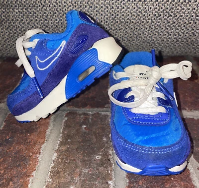 Nike Air Max 90 LTR SE 2 Azul/Blanco Zapatos Niño Pequeño Talla 4C (DH9593-400) Foto 1 de 4