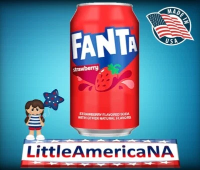 FANTA STRAWBERRY FANTA FRAGOLA BIBITE AMERICANE BEVANDE USA SODA AMERICA
