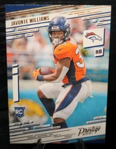 2021 Chronicles Prestige JAVONTE WILLIAMS Bronze Rookie Card (RC) Broncos #226 - Bild 1 von 2