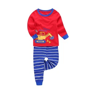 Pajamas for Boys Daddy's Builder Cotton Sleepwear Sizes 3T - 9 - Picture 1 of 7