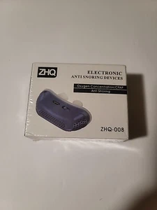 Electronic Snore Device Anti Snoring ZHQ-008 Blue Color Brand New - Picture 1 of 3