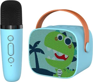 Mini Karaoke Machine for Kids, Portable Bluetooth Speaker with Wireless Micro... - Picture 1 of 7