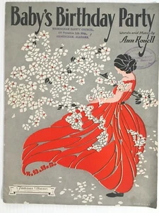 Baby's Birthday Party Ann Ronell Vintage Sheet Music 1930 - Picture 1 of 3