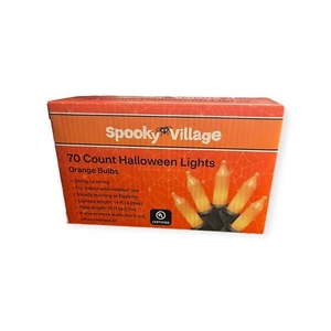 Spooky Village Halloween orange Lichterkette 70 ct - Bild 1 von 2