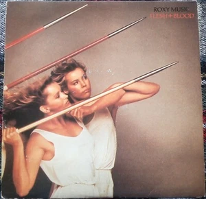 Flesh And Blood Roxy Music vinyl record LP 12" disc Over You Same Old Scene 1980 - Picture 1 of 6