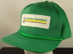 Cappello Lieske Genetics verde logo berretto zip regolazione corda accento coperchio head wear hipster - Foto 1 di 12