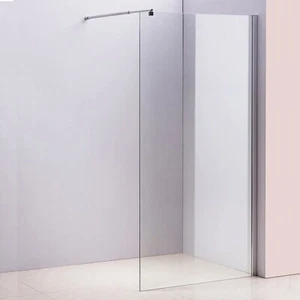 Shower Screen - Single Panel 10x1000x2100mm Clear Toughened Safety Glass - Picture 1 of 5