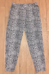 F&F Animal Print Casual Trousers With Elasticated Waist W30 L28 - Picture 1 of 4