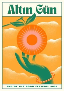 ALTIN GUN CONCERT POSTER END OF THE ROAD FESTIVAL LIMITED EDITION SCREEN PRINT - Imagen 1 de 1