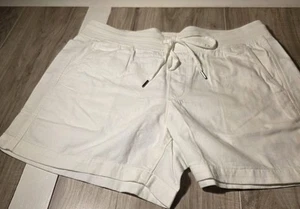 NEW Orvis Womens White Drawstring Shorts With Pockets L - Picture 1 of 3