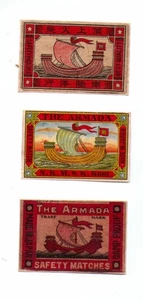 VERY OLD match box labels CHINA or JAPAN patriotic #623 - Picture 1 of 1