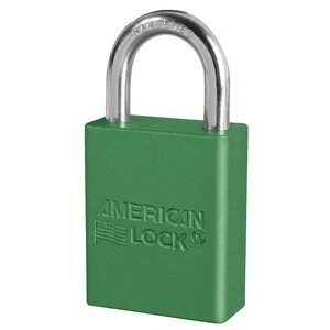 AMERICAN LOCK A1105KAS12GRN Lockout Padlock,KA,Green,1-7/8"H,PK12 6MCL7 - Picture 1 of 1