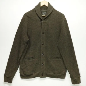 Woolrich Pullover Herren groß braun Schalkragen Knopfleiste Baumwolle Strick Cardigan - Bild 1 von 14