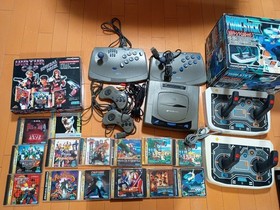 SEGA SATURN Console Virtua Set Twin Stick Boxed Lot Tested NTSC-J Japan Rare