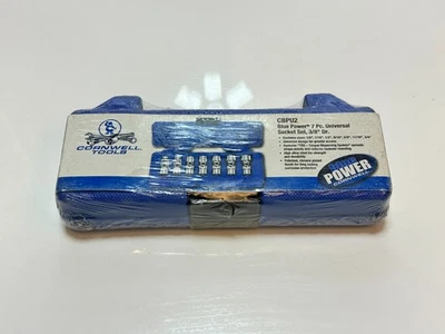 NEW Cornwell CBPU2 7pc SAE 3/8-3/4 Chrome Universal Swivel Socket Set 3/8" Drive - Image 1 of 4