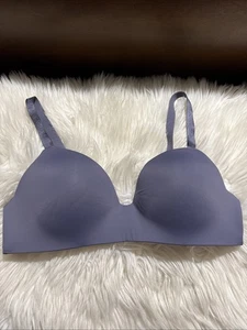 victorias secret leicht gefüttertes T-Shirt Bügel BH 38C ausgefallen grau - Bild 1 von 14