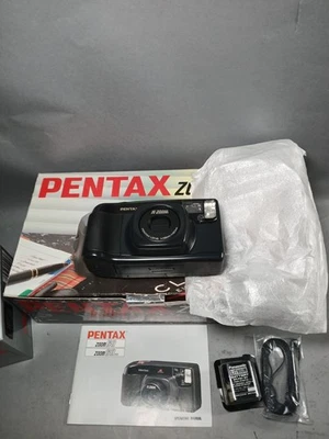 Pentax Zoom 60 35mm Film Point and Shoot Camera in box Never Used Mint - Image 1 of 4