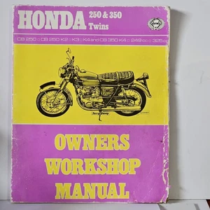 HONDA 250 & 350 TWINS 1968-1974 Owners Workshop Manual JH Haynes 1974 - Picture 1 of 7