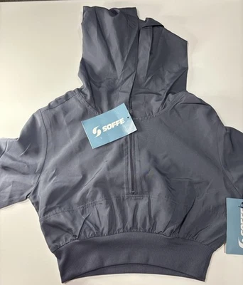 Sudadera con Capucha Soffe Girls Squad Cuarto Cremallera, Gris Gunmetal, PEQUEÑA NUEVA CON ETIQUETAS $34 NIÑAS TALLA 7 Foto 1 de 4