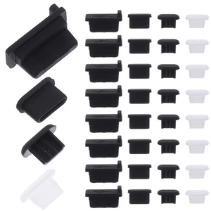 40 Pcs Couvercles de Port USB Prise Mobile Poussière Prises Protection de Charge - Photo 1 sur 12