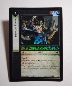 Decipher LOTR TCG Fellowship of the Ring SARUMAN'S POWER 1U136 FOIL MP - Picture 1 of 5