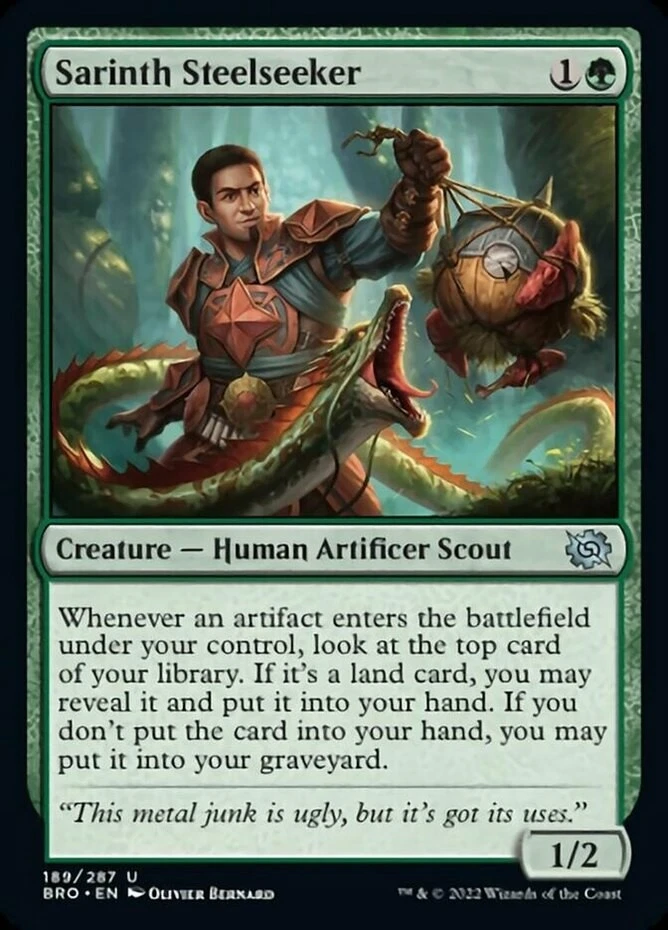 x1 Sarinth Steelseeker - The Brothers' War - NM - MTG - Image 1 of 1