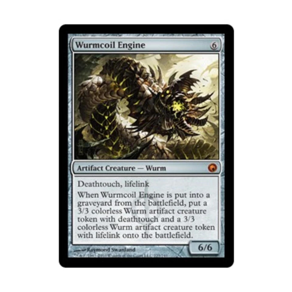 WOTC MtG Scars of Mirrodin Wurmcoil Engine (R) (Foil) EX - Image 1 of 1