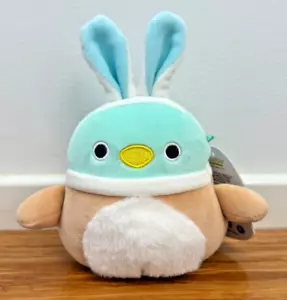 Squishmallow Avery The Duck with Easter Bunny Ears - BNWT 5" - Picture 1 of 2