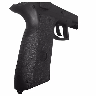 Empuñaduras de garra para empuñadura de correa trasera grande CZ P-09 en textura de goma negra 061R Foto 1 de 2
