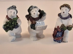 Colección de Navidad de Lincolnshire 3 figuras de oso polar - Imagen 1 de 8