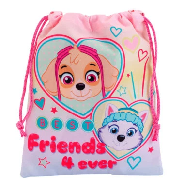 Paw Patrol Kordelzug Tasche Für Mittagessen,Fitness,Bademode Mit Skye & Everest