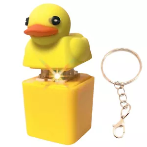 Duckys quacking fidgety toys, Ducky hat keychains, stress relievers squeaking - Picture 1 of 12