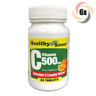 6X Bottles Healthy Sense Vitamin C 500Mg Dietary Tablets | 20 Per Bottle