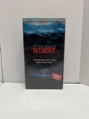 Vintage 1991 Misery First Press VHS Sealed  Stephen King Nelson Watermark Sealed Foto 1 de 4