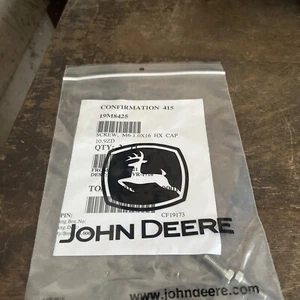 2 NOS JOHN DEERE OEM CAP SCREWS 19M8425 - Picture 1 of 6