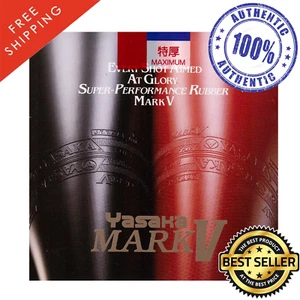 Yasaka Mark V Table Tennis and Ping Pong Rubber, Choose Your Color and Thickness - Picture 1 of 6