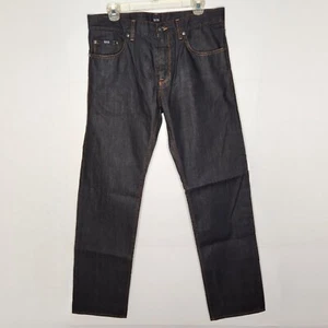Hugo Boss Maine Jeans Straight Leg Herren Größe 33×32 Schwarz - Bild 1 von 9