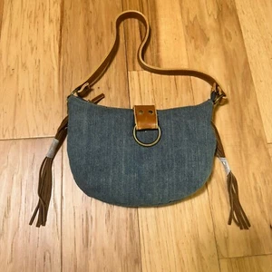 Small Women's Denim Shoulder Bag Jean Purse Boho Y2K Handbags Casual Wear - Picture 1 of 13
