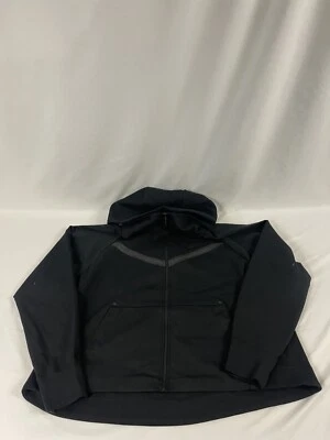 Chaqueta con capucha Nike Tech polar negra Windrunner DA2044-010 para mujer talla 1X Foto 1 de 4