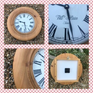 VINTAGE GROSSE SHERSTON KIEFER UHR UTS QUARZ LANDHAUSKÜCHE MADE IN ENGLAND - Bild 1 von 12