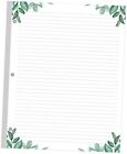 A4 Lined Refill Paper Punched Ruled Filler Paper, 100Sheets / 200Pages 3-Hole