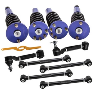 Complete Coilovers Struts & 6pcs Rear Camber Arms Kit For Honda Accord 2003-2007 - Picture 1 of 11