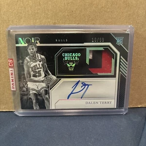Dalen Terry 2022-23 Noir 3 Color Patch Auto Rookie RPA Autograph Card /99 - Picture 1 of 2