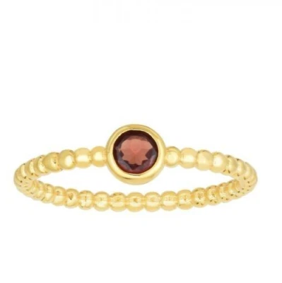 Phillip Gavriel 14k Yellow Gold Popcorn Garnet Gemstone Ring - Image 1 of 3