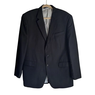 Abrigo deportivo Croft & Barrow para hombre chaqueta blazer de 2 botones talla 44L negro formal Foto 1 de 4