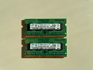 4gb DDR3 SDIMM MacBook Pro Memory RAM Samsung 2 x 2GB 1Rx8 PC3-10600S-09-11-B2 - Picture 1 of 2