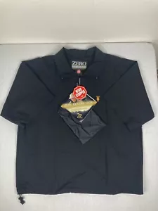 ZERO RESTRICTION SHORT SLEEVE GOLF GORE WINDSTOPPER PACKABLE BLACK MENS SIZE L - Picture 1 of 9