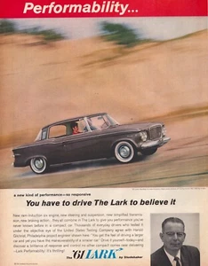 1960 Studebaker Lark Print Ad Model Year 1961 Have To Drive To Believe - Picture 1 of 1