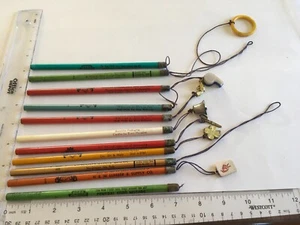 13 Vintage String Top Pencils - all unused - Picture 1 of 11